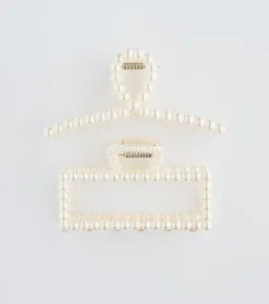Windsor. Polished And Chic Pearl Hair Claw Clip Set
