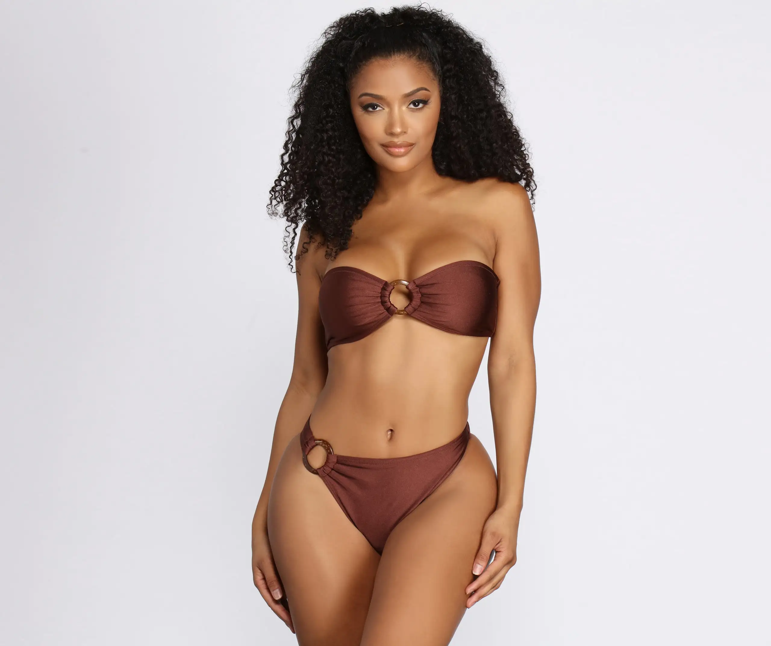 Windsor. O-Ring Detail Bandeau Swim Top 5 Windsor. O-Ring Detail Bandeau Swim Top - Image 3