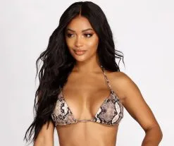 Windsor. Snake It Out Bikini Swim Top -Formal Dresses Online Shop 07104 0310 5