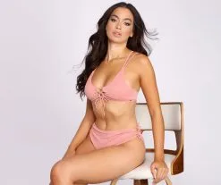 Windsor. Sunset Beauty Lace Front Bikini Top