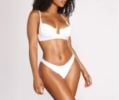 Windsor. Under The Sun Ribbed Underwire Swim Top