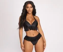 Windsor. Fringe Benefits Bikini Top -Formal Dresses Online Shop 07104 0455 3