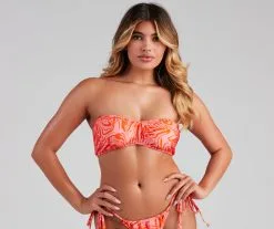 Windsor. Spring Break Vibes Bandeau Swim Top