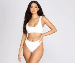 Windsor. Minimal High Waist Swim Bottoms -Formal Dresses Online Shop 07105 0260 3