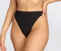 Windsor. Soak It Up High Waist Swim Bottoms