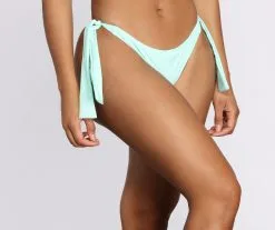 Windsor. Sea-foam Knotted Swim Bottoms