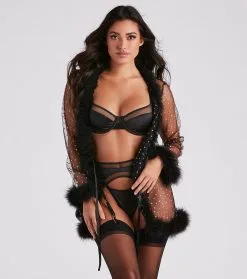 Windsor. Crushing On You Marabou Trim Robe -Formal Dresses Online Shop 07106 0088 1 6b5d020b 9fb5 4a69 9ba2 1995352483d4