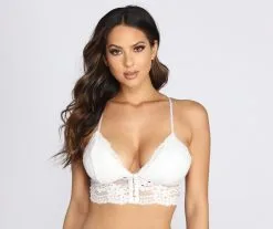 Windsor. Hook And Eye Lace Triangle Bralette