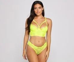 Windsor. Stunning And Sultry Longline Bra And Panty Set