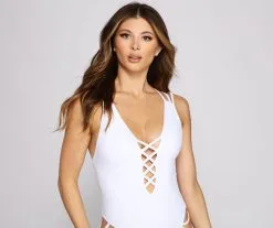 Windsor. Stylish And Strappy One-Piece Swimsuit -Formal Dresses Online Shop 07109 0260 3 300bfe73 36c5 46f1 8a62 f4f225c21b8a