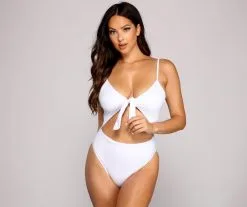 Windsor. Sealed With Glam Tie Front One Piece Swimsuit -Formal Dresses Online Shop 07109 0268 1 0304357d f8aa 4d72 a89d b7b4bac4cf14