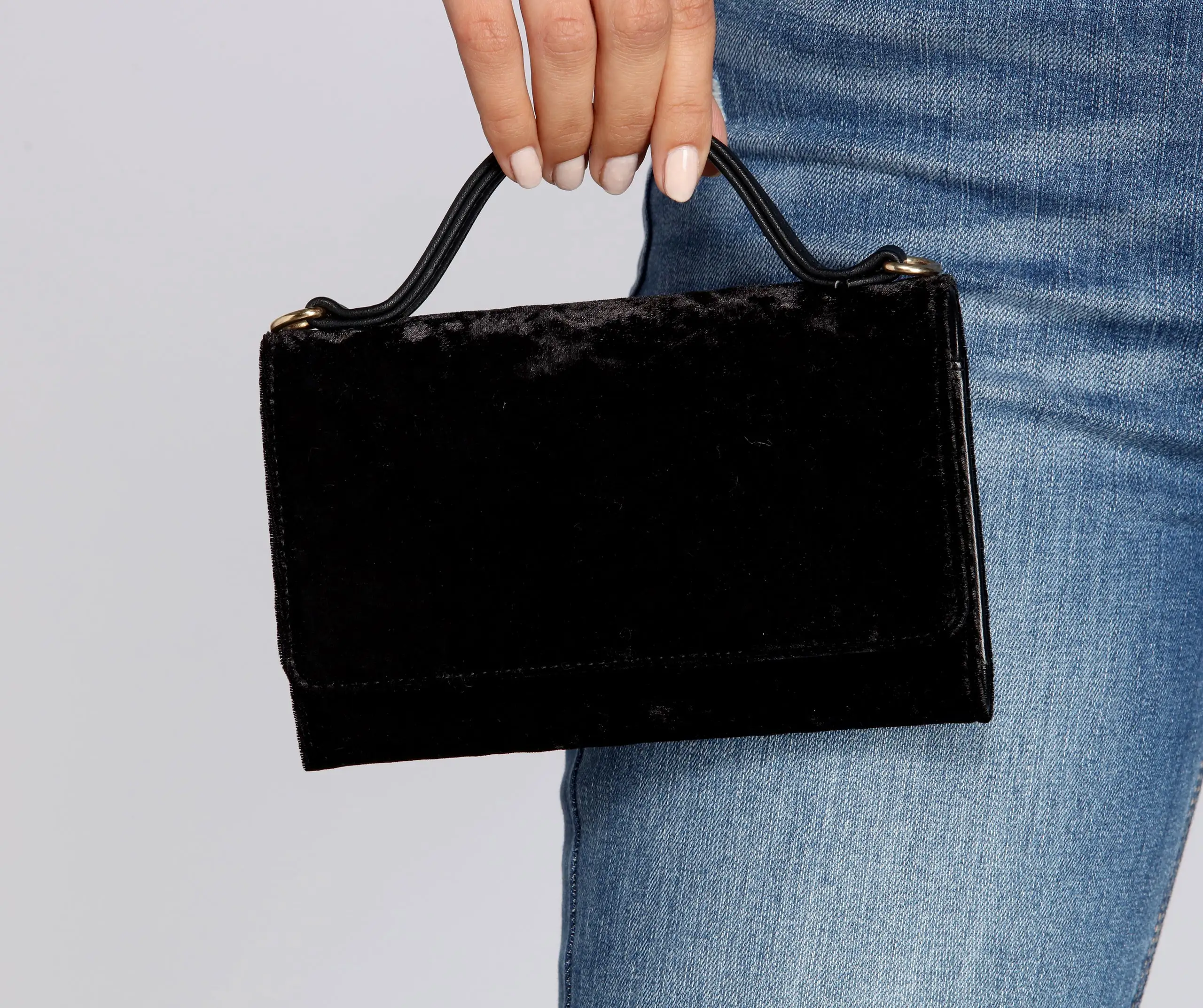 Windsor. Velvet Cross-body Wallet Purse 4 Windsor. Velvet Cross-body Wallet Purse - Image 2