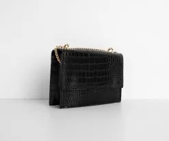 Windsor. Croc Print Crossbody Purse -Formal Dresses Online Shop 07203 0018 8