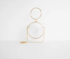 Windsor. Just Watch Me Sphere Clear Clutch