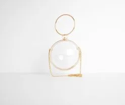 Windsor. Just Watch Me Sphere Clear Clutch -Formal Dresses Online Shop 07203 0177 8