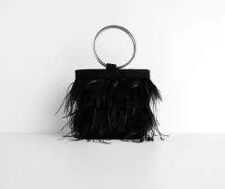 Windsor. Feather Detail O-Ring Handle Bag -Formal Dresses Online Shop 07203 0203 6 28be84d9 02a0 4984 9161 61e876dccc33 1