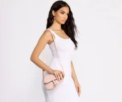 Windsor. High End Style Faux Leather Saddle Shoulder Bag -Formal Dresses Online Shop 07203 0333 2