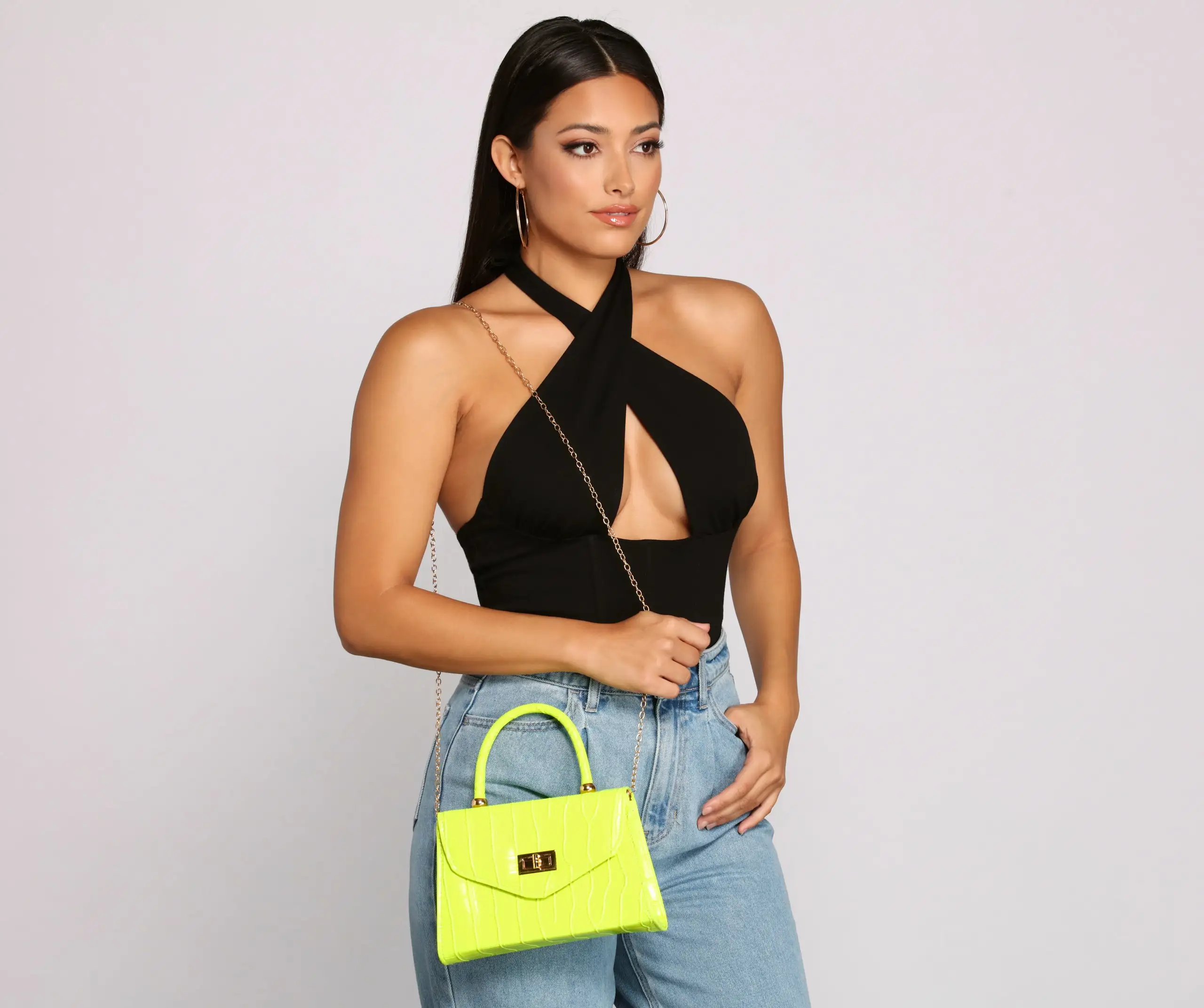 Windsor. So Chic Croc Embossed Purse 6 Windsor. So Chic Croc Embossed Purse - Image 4