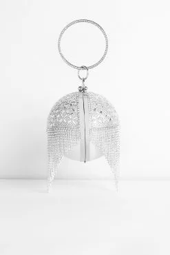 Windsor. Rhinestone Fringe Sphere Clutch 13 Windsor. Rhinestone Fringe Sphere Clutch -Formal Dresses Online Shop 07204 0029 3