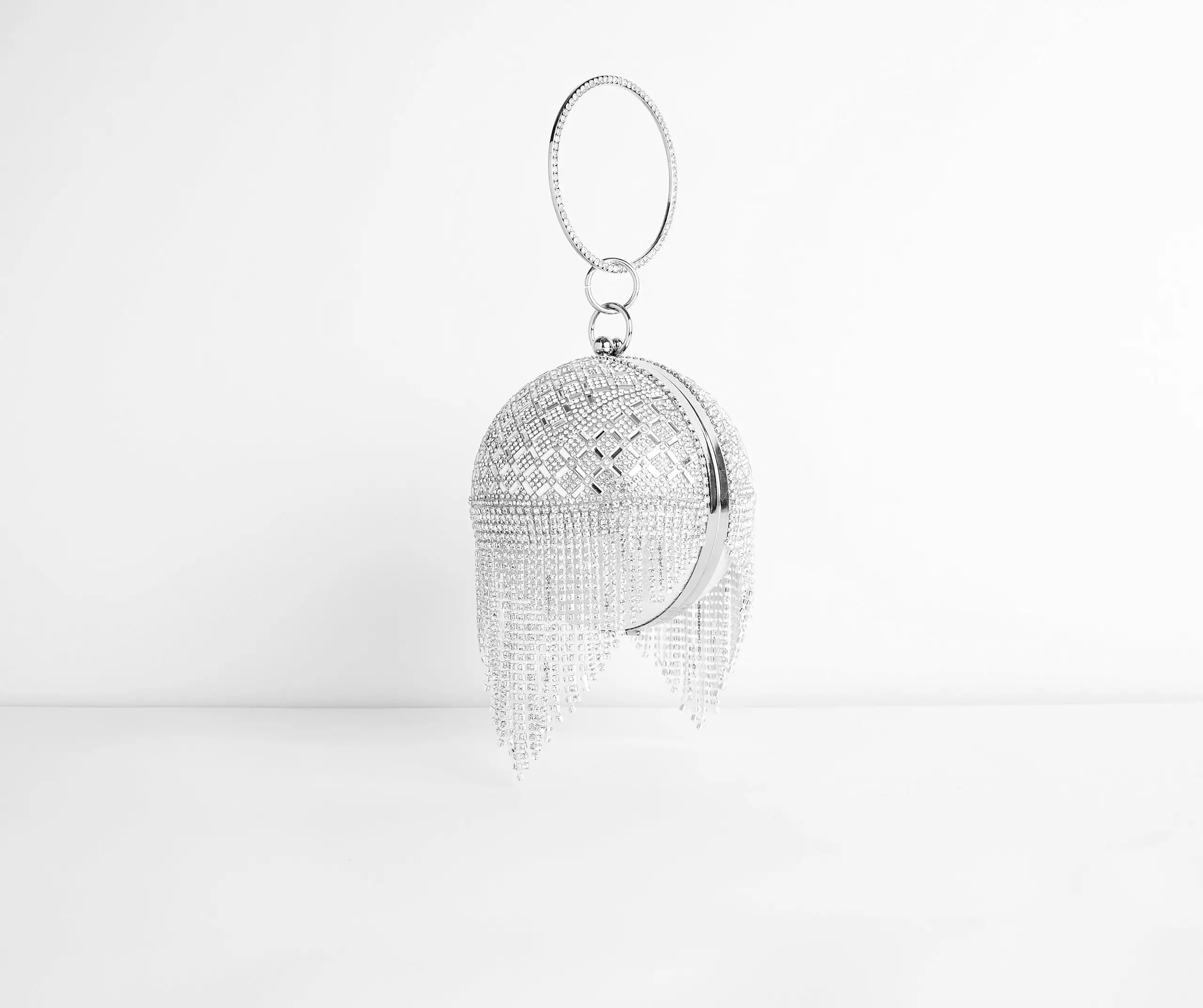 Windsor. Rhinestone Fringe Sphere Clutch 9 Windsor. Rhinestone Fringe Sphere Clutch - Image 7