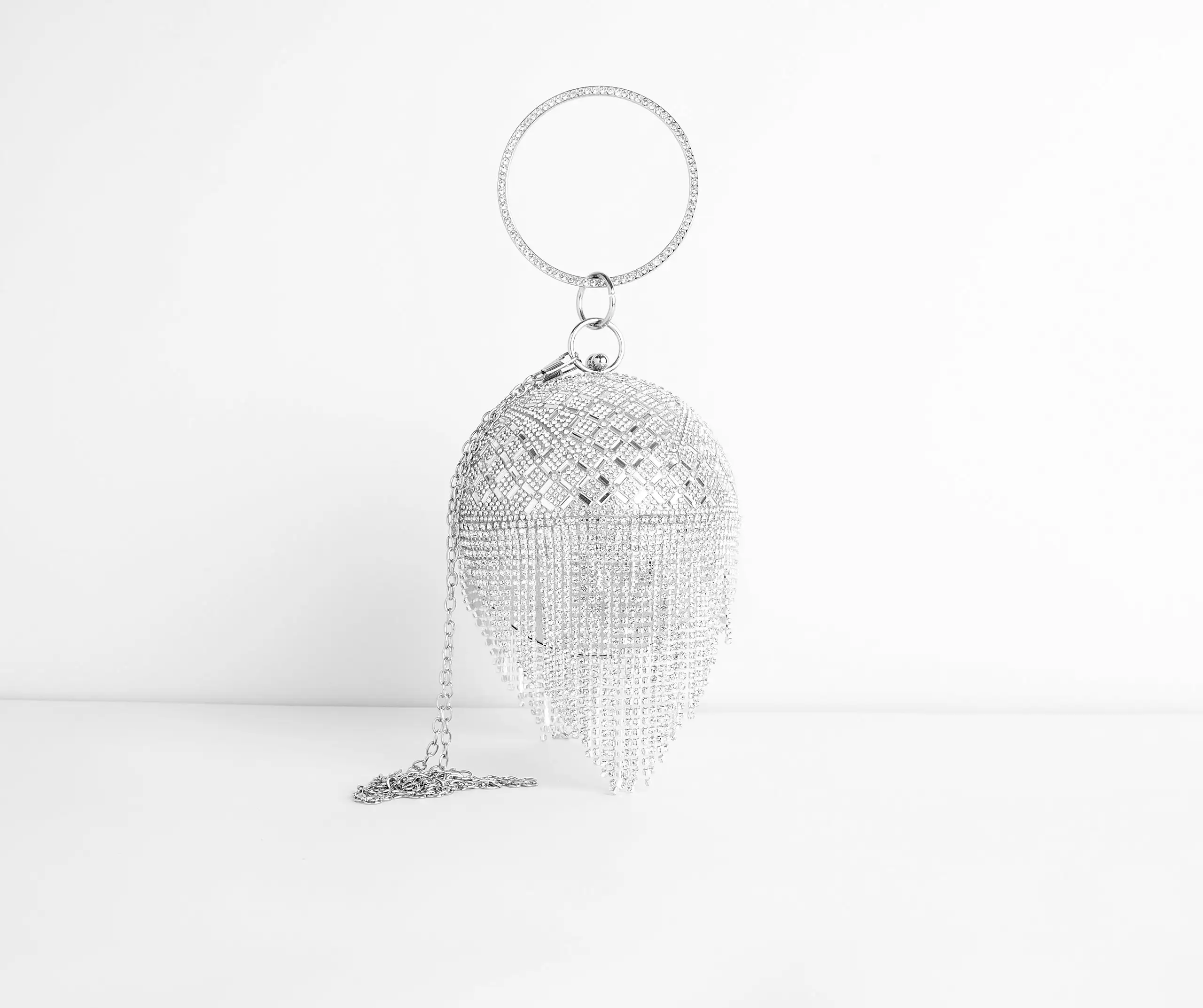 Windsor. Rhinestone Fringe Sphere Clutch 11 Windsor. Rhinestone Fringe Sphere Clutch - Image 9