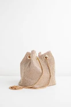 Windsor. Rhinestone Mesh Bucket Bag -Formal Dresses Online Shop 07204 0044 7