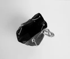 Windsor. Rhinestone Mesh Bucket Bag -Formal Dresses Online Shop 07204 0045 9