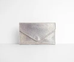 Windsor. Iridescent Rhinestone Radiance Envelope Clutch