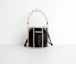 Windsor. You Go Pearl Rhinestone And Pearl Basket Handbag -Formal Dresses Online Shop 07204 0064 6