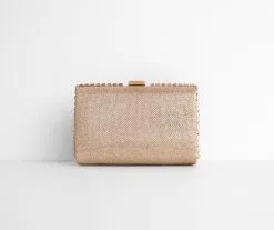 Windsor. Gorgeous Glitter Mesh Box Clutch