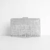 Windsor. Ready In Rhinestones Fringe Clutch