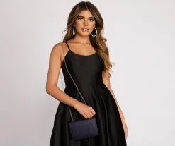 Windsor. Midnight Wishes Glitter Box Clutch -Formal Dresses Online Shop 07204 0100 2