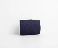 Windsor. Midnight Wishes Glitter Box Clutch -Formal Dresses Online Shop 07204 0100 8
