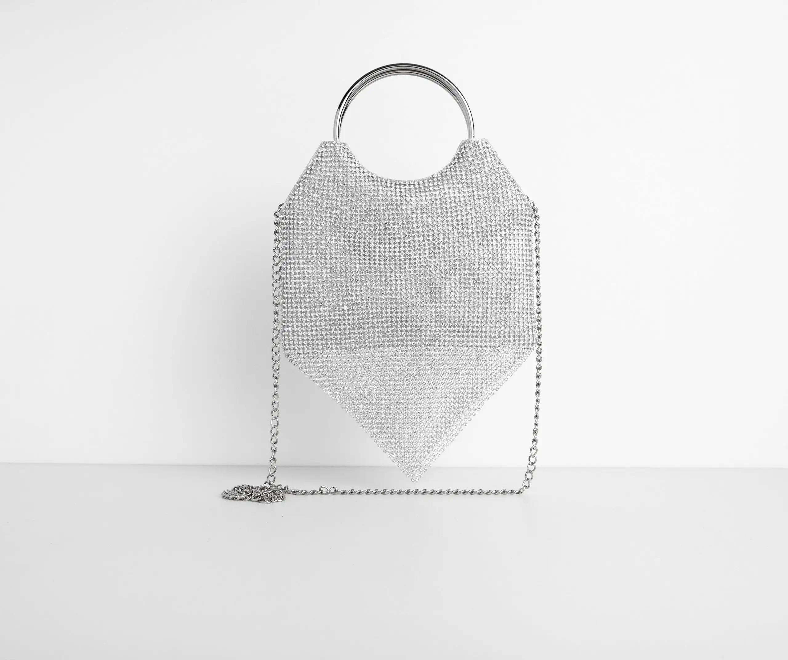 Windsor. Bandanna Rhinestone Mesh Mini Tote 15 Windsor. Bandanna Rhinestone Mesh Mini Tote - Image 13