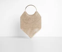 Windsor. Bandanna Rhinestone Mesh Mini Tote