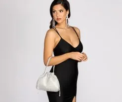 Windsor. Keeping It Elegant Rhinestone Drawstring Clutch -Formal Dresses Online Shop 07204 0110 2