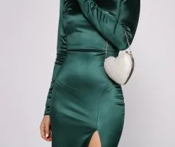 Windsor. All My Love Heart Rhinestone Mini Crossbody