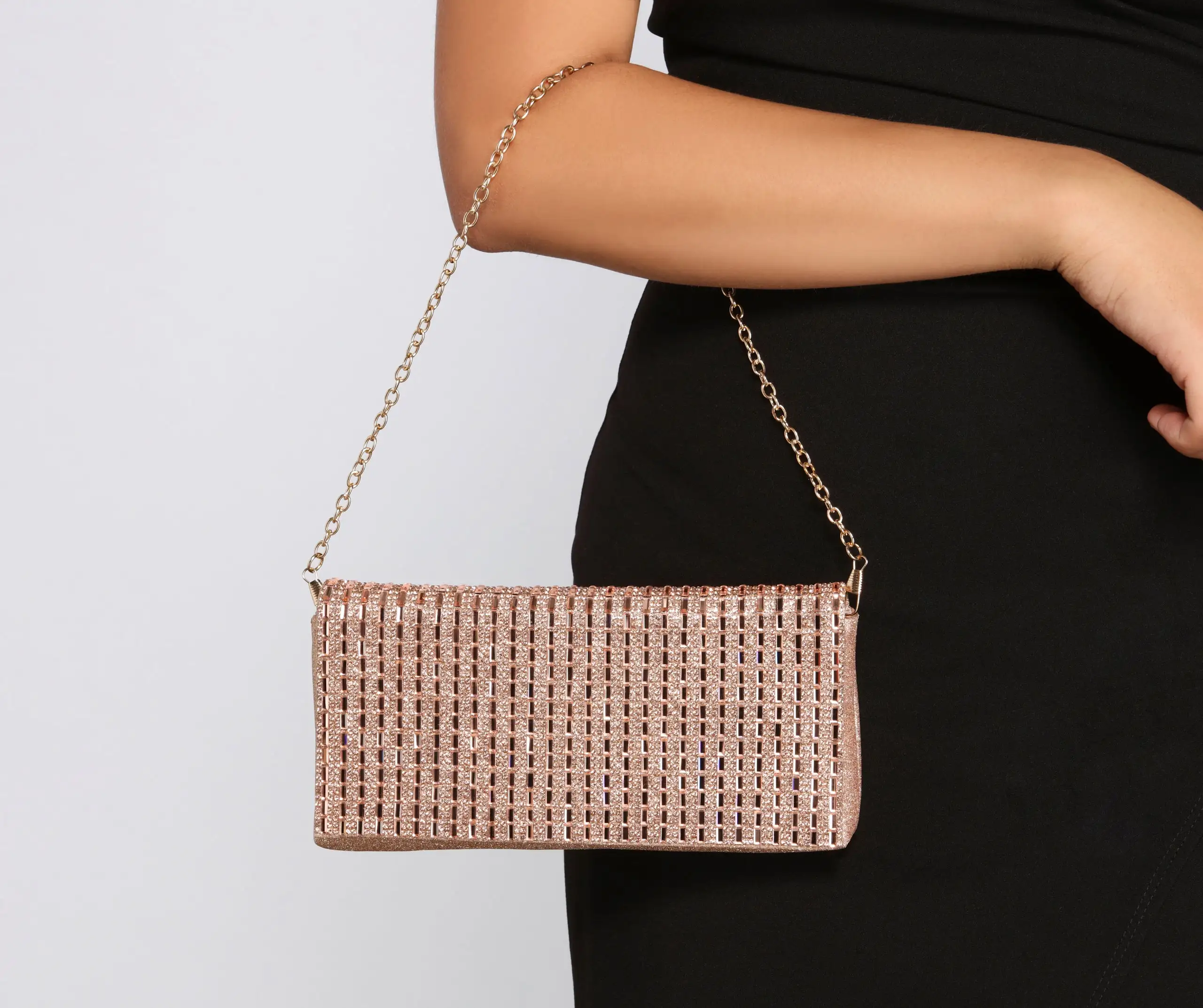 Windsor. Dazzling Second Look Baguette Stone Clutch 7 Windsor. Dazzling Second Look Baguette Stone Clutch - Image 5