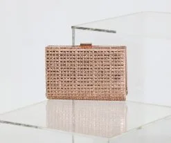 Windsor. Glimmer And Shine Rhinestone Baguette Clutch