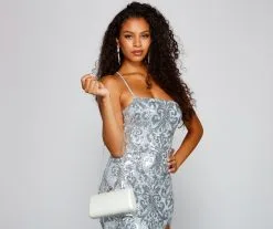 Windsor. Ring On It Box Shimmer Clutch 8 Windsor. Ring On It Box Shimmer Clutch -Formal Dresses Online Shop 07204 0506 2 1