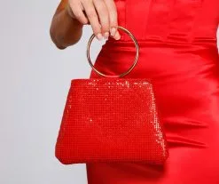 Windsor. Glamorous Diva Rhinestone Mesh Bag
