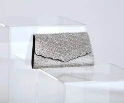 Windsor. Bring The Bling Rhinestone Scalloped Trim Clutch