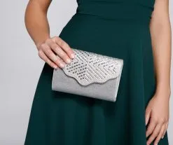 Windsor. Glam Glow Rhinestone Clutch -Formal Dresses Online Shop 07204 0524 3