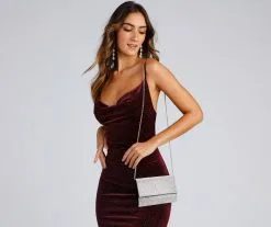 Windsor. Luxe Glamour Rhinestone Box Clutch -Formal Dresses Online Shop 07204 0540 1