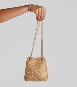 Windsor. Party Of One Rhine Mesh Bucket Bag
