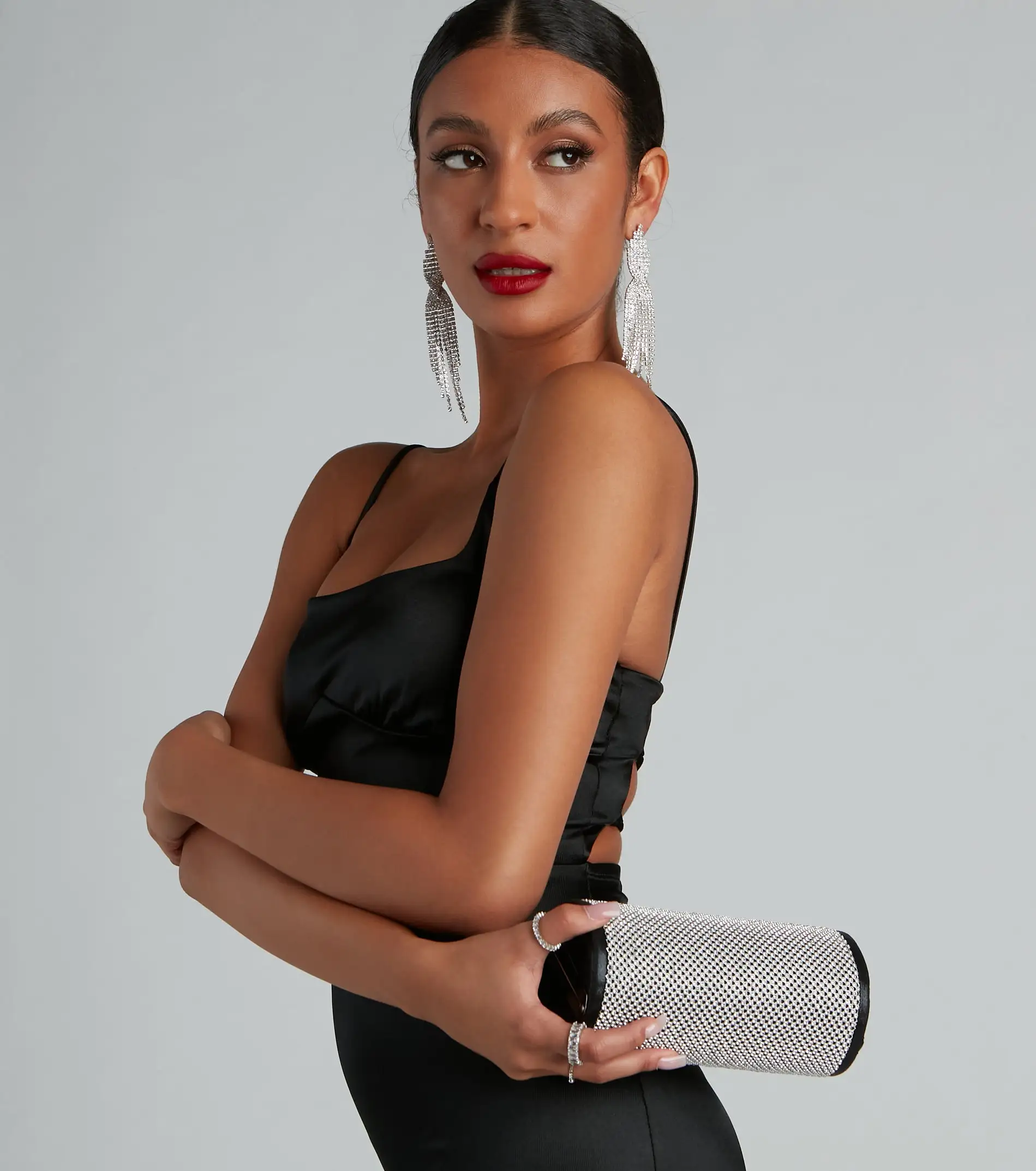 Windsor. Glam Moment Rhinestone Mesh Bag 6 Windsor. Glam Moment Rhinestone Mesh Bag - Image 4