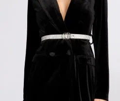 Windsor. Double O-Ring Rhinestone Belt