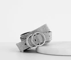 Windsor. Double O-Ring Rhinestone Belt -Formal Dresses Online Shop 07301 0097 6