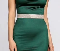 Windsor. Rows Of Rhinestones Special Occasion Belt