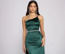 Windsor. So Luxe Rhinestone O-Ring Belt